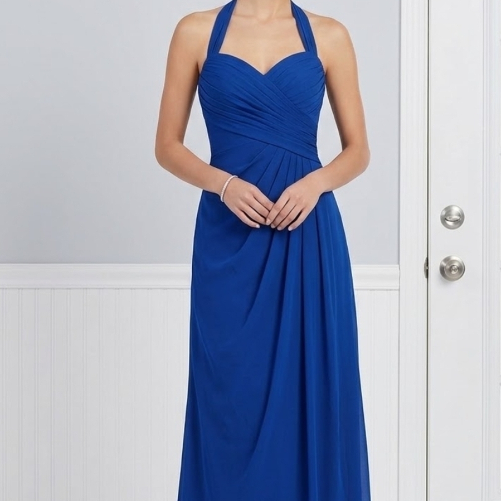 Bill Levkoff Strapless Blue Dress